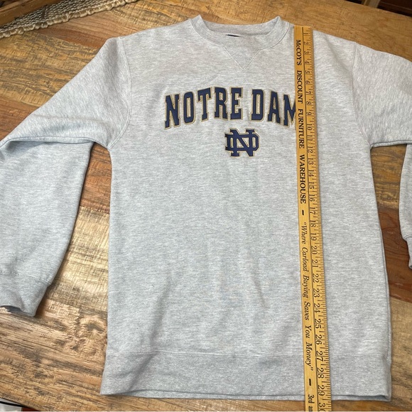 Vintage Notre Dame Team Edition Gray Crewneck Sweatshirt men’s small - Picture 4 of 9